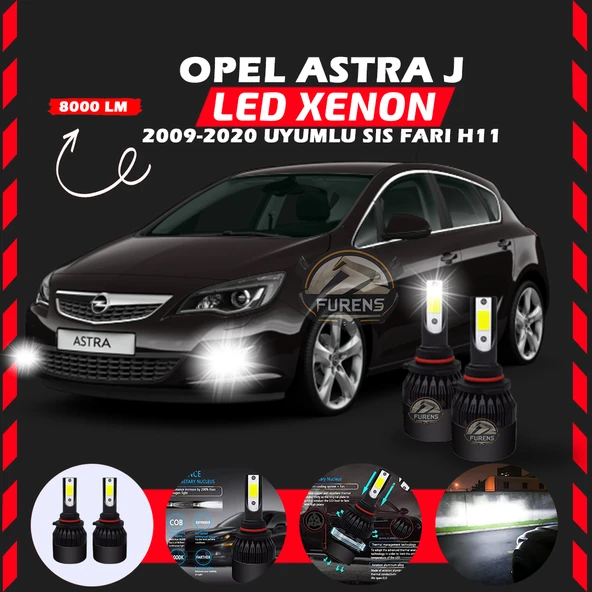 Opel Astra J 2009-2020 Sis Farı Uyumlu Şimşek Etkili Led Xenon Light Series H11 ürün görseli 1
