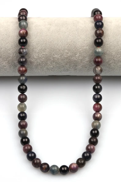 Yakut-Safir Doğaltaş Dizi 8 mm Küre Kesim - 2