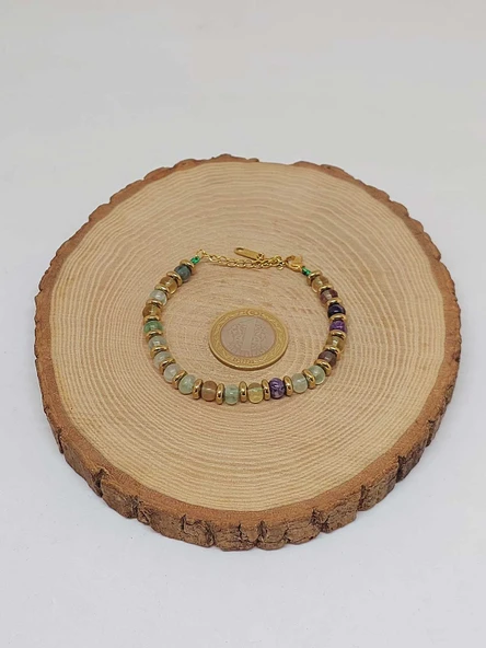 Florit Taşı Tasarım Bileklik (55928) - 5