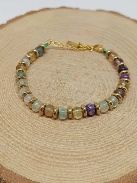 Florit Taşı Tasarım Bileklik (55928) - 4