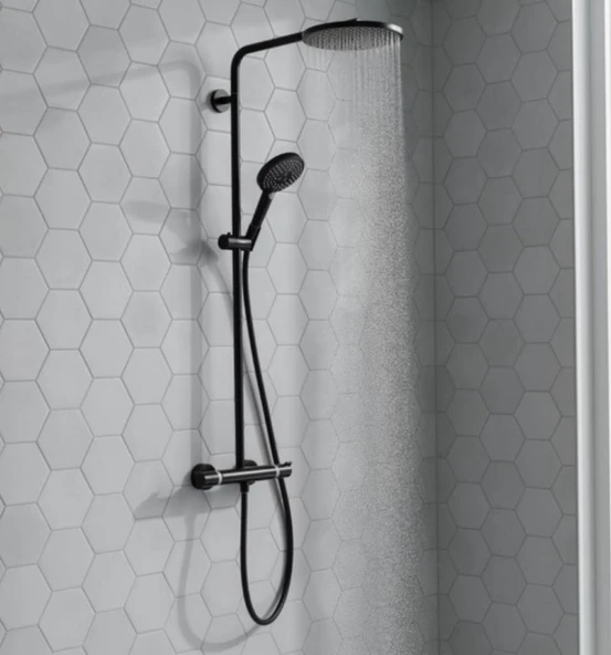 Hansgrohe Raindance Select S 240 1 Jet Termostatik Duş Kolonu - Mat Siyah 27633670 - 8