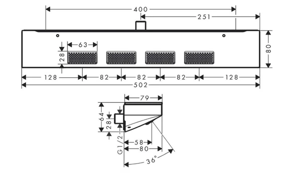 Hansgrohe Rainfinity Omuz Duşu 500 1jet  Krom 26243000 - 3