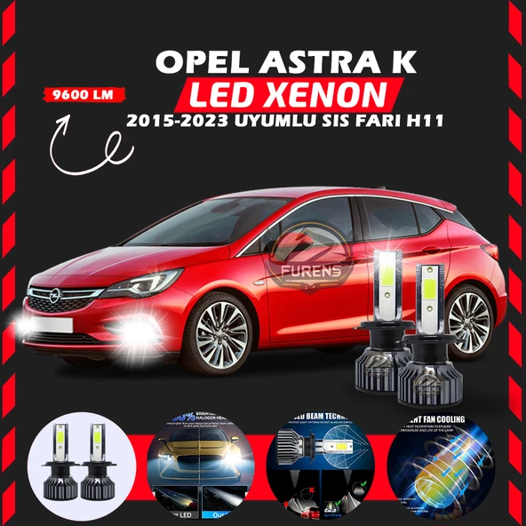 Opel Astra K 2015-2023 Sis Farı Uyumlu Şimşek Etkili Led Xenon Pro Series H11 - Resim 7
