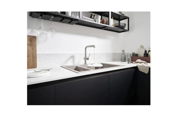 Hansgrohe Talis M54 Eviye Bataryası 270 Spiralli 1 jet  + SBox 72809000 - 2