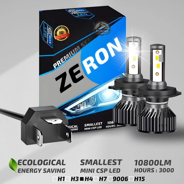 Opel Corsa B 1993-2000 Uzun - Kısa Uyumlu Şimşek Etkili Led Xenon Premium Series H4 - 9