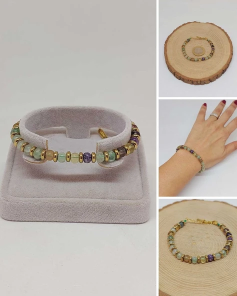 Florit Taşı Tasarım Bileklik (55928)