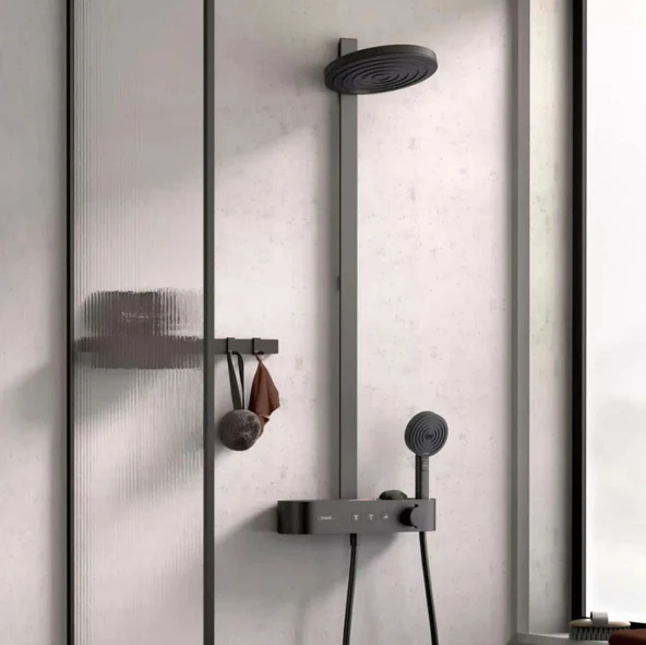 Hansgrohe Pulsify S 260 2Jet  Duş Kolonu Satin Siyah 24240670 - 2