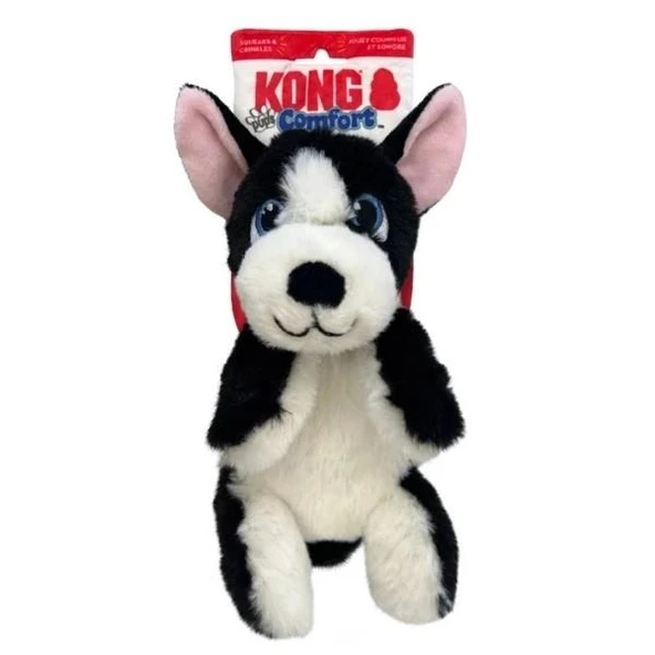 Kong Comfort Pups Boss Köpek Şeklinde Peluş Köpek Oyuncağı S