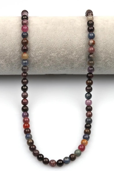 Yakut-Safir Doğaltaş Dizi 6 mm Küre Kesim - 2