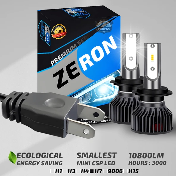 Peugeot 208 2012-2020 Kısa Far Uyumlu Şimşek Etkili Led Xenon Premium Series H7 - 7