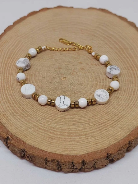 Havlit Taşı Tasarım Bileklik (55934) - Resim 4