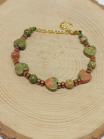 Unakit Taşı Tasarım Bileklik (55948) - Resim 4