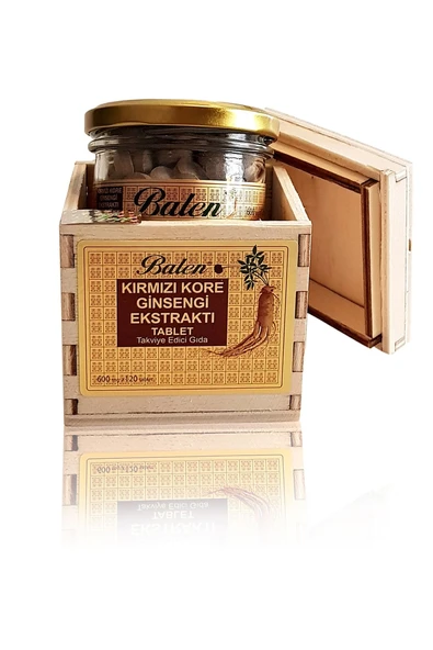 3 Kutu Tahta Kutu Ginseng Kırmızı Kore Ginsenk Ginsek 600 Mg X 120 Tablet Orijinal Yetişkin Ginseng - 2