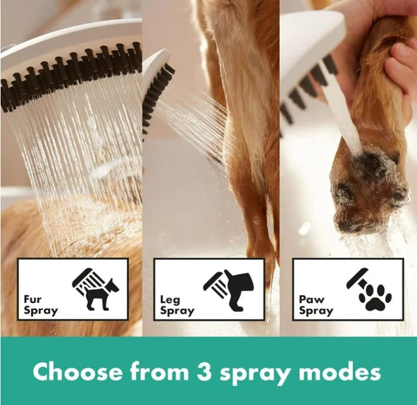 Hansgrohe DogShower Köpek El Duşu 150 3 jet Beyaz 26640700 - 3