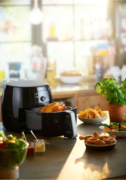Philips Premium Airfryer XXL Fritöz, 1.4kg, 7.3L Kapasite, Siyah, (TEŞHİR) - 5