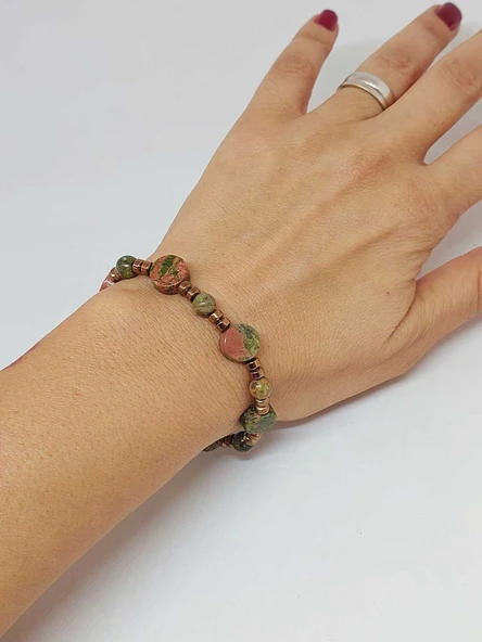 Unakit Taşı Tasarım Bileklik (55938) - Resim 3