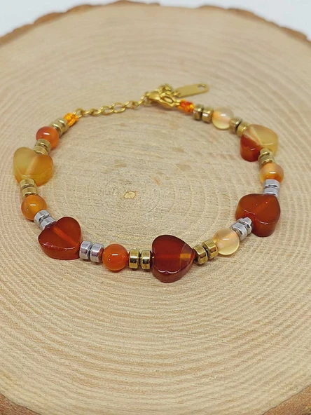 Akik Taşı Tasarım Bileklik (55950) - Resim 4