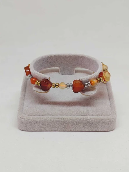 Akik Taşı Tasarım Bileklik (55950) - Resim 2