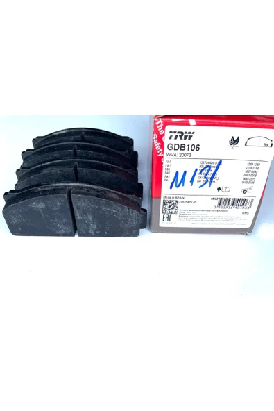 Ön Fren Balatası M131- Tofaş Doğan Kartal Şahin Serçe ürün görseli