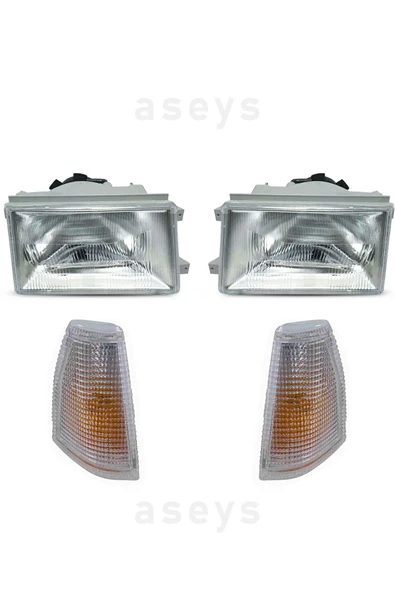 Tofaş Doğan Şahin Kartal Çıtasız Sağ Sol Far Ve Sinyal Toplam  uyumlu 4 Parça Takım ürün görseli