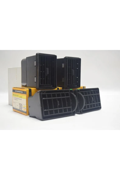 Murat 131 Şahin Kartal Kalorifer Torpido Yan Havalandırma Izgarası ve Vites Konsol Izgarası Takım - 3