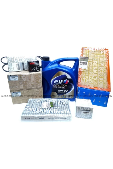 Megane 3 1.5 Dci E5 Komple Bakım Seti Triger Devirdaim Filtre Yağ Uyumlu