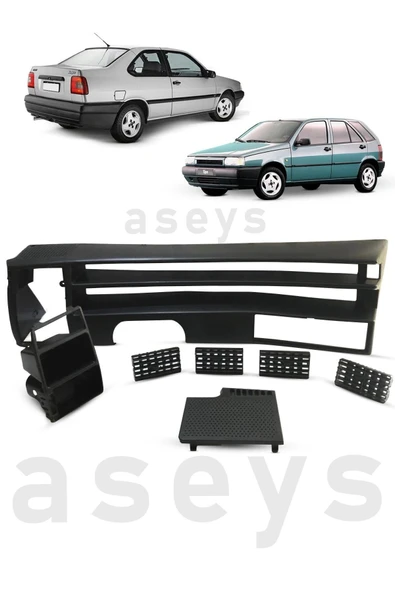 Fiat Tempra Tipo Dijital Gösterge Çerçevesi Dolu (CEPLİK, DİFİZÖR 4 ADET, HOPARLOR KAPAĞI, GÖSTERGE)