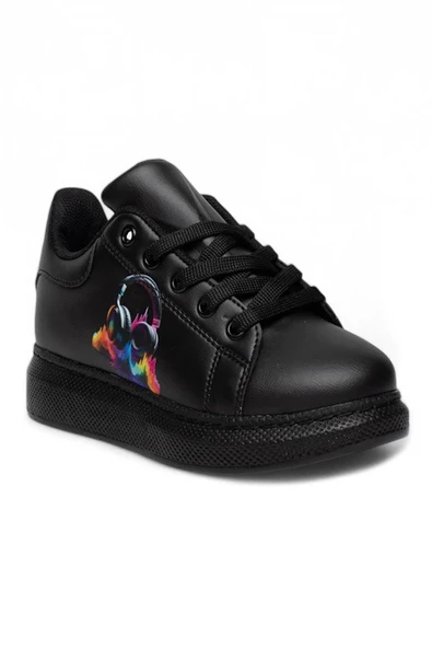 Celira Mdl Siyah Günlük Kız Çocuk Sneaker Spor Ayakkabı - 2