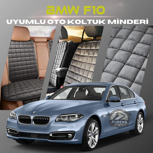 Bmw F10 Antrasit Renk Tay Tüyü Cepli & Terletmez Sırtlı Oto Koltuk Minder Seti - Koltuk Koruma Kılıfı (ÖN & ARKA TAM SET) ürün görseli 1
