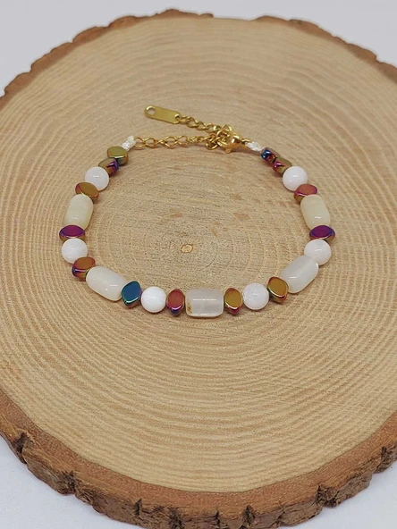 Ay Taşı Tasarım Bileklik (55962) - Resim 4