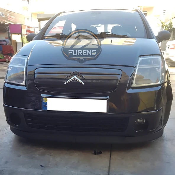 Citroen C2 2003-2009 Uyumlu H lip Esnek Ön Lip 2 Parça Karlık Ön Ek Tampon Altı Dil - 2