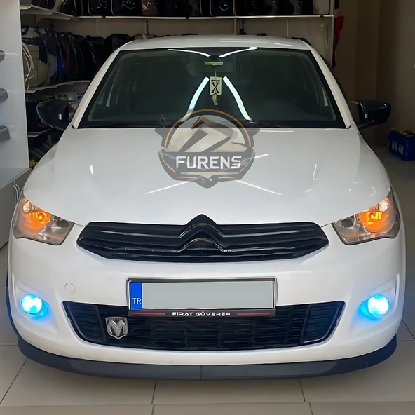 Citroen C Eleysee 2013-2023 Uyumlu H lip Esnek Ön Lip 2 Parça Karlık Ön Ek Tampon Altı Dil