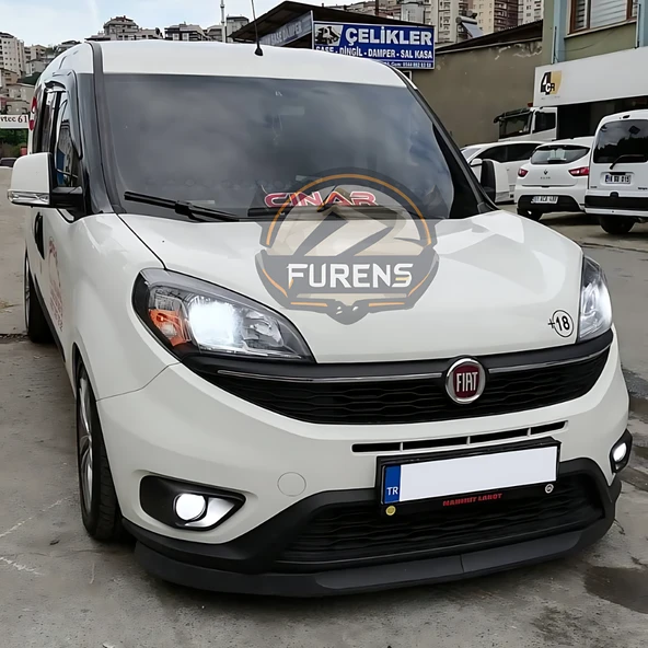 Fiat Doblo 4 2015-2023 Uyumlu H lip Esnek Ön Lip 2 Parça Karlık Ön Ek Tampon Altı Dil - Resim 4
