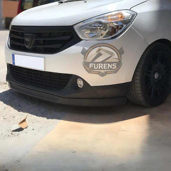 Dacia Dokker 2013-2021 Uyumlu H lip Esnek Ön Lip 2 Parça Karlık Ön Ek Tampon Altı Dil - Resim 4