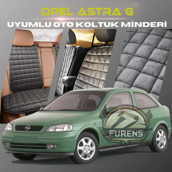 Opel Astra G Antrasit Renk Tay Tüyü Cepli & Terletmez Sırtlı Oto Koltuk Minder Seti - Koltuk Koruma Kılıfı (ÖN & ARKA TAM SET) ürün görseli 1