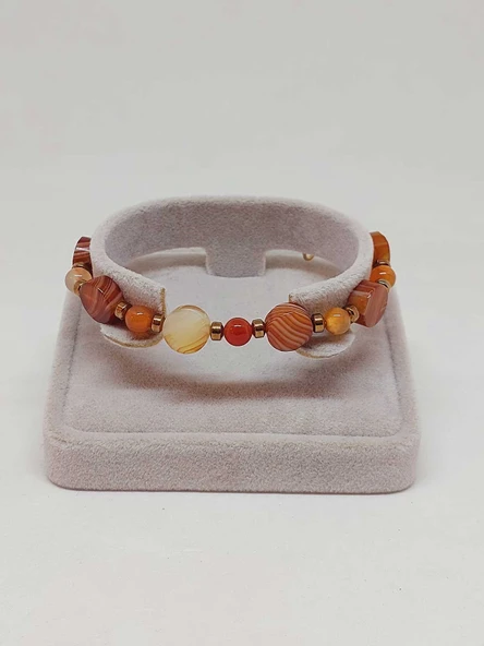 Akik Taşı Tasarım Bileklik (55936) - Resim 2