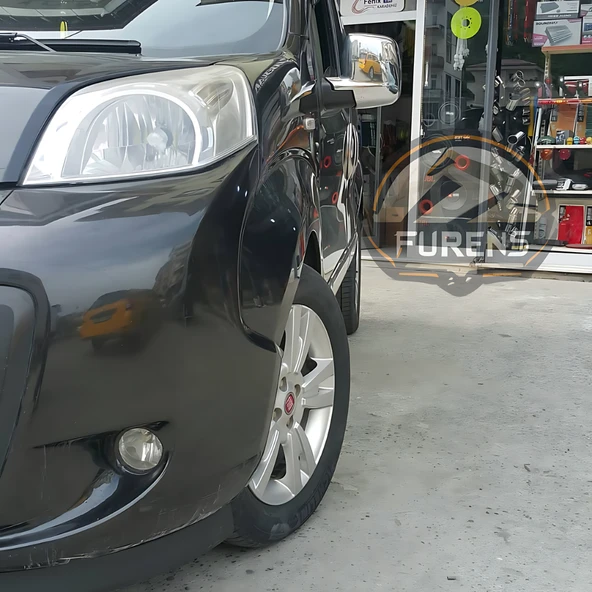 Fiat Fiorino 2008-2023 Uyumlu H lip Esnek Ön Lip 2 Parça Karlık Ön Ek Tampon Altı Dil - 12