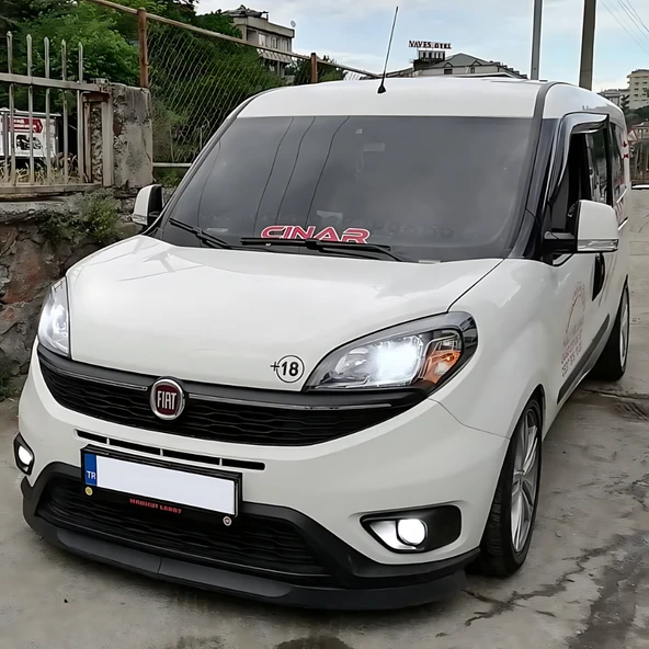 Fiat Doblo 4 2015-2023 Uyumlu H lip Esnek Ön Lip 2 Parça Karlık Ön Ek Tampon Altı Dil - Resim 3