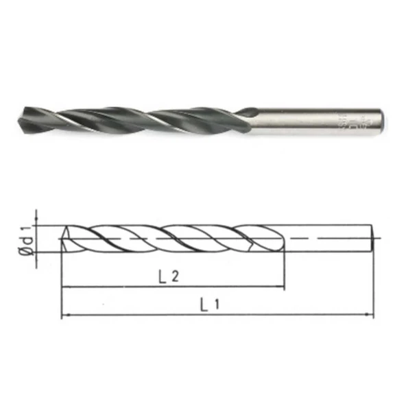 Makina Takım HSS DIN338 Silindirik S.Matkap Ucu-Haddeli 7.2 mm-MTE B00000010720