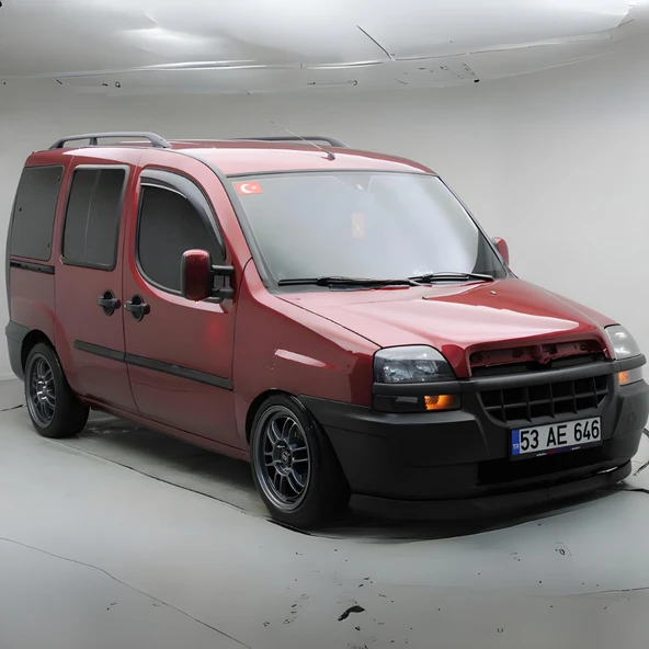 Fiat Doblo 1 2001-2005 Uyumlu H lip Esnek Ön Lip 2 Parça Karlık Ön Ek Tampon Altı Dil - Resim 4