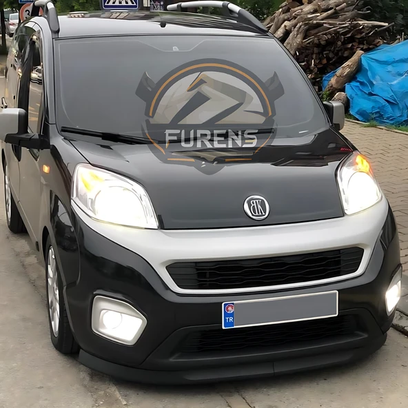 Fiat Fiorino 2008-2023 Uyumlu H lip Esnek Ön Lip 2 Parça Karlık Ön Ek Tampon Altı Dil - 3