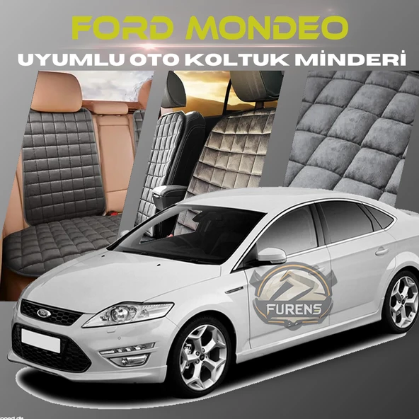 Ford Mondeo Antrasit Renk Tay Tüyü Cepli & Terletmez Sırtlı Oto Koltuk Minder Seti - Koltuk Koruma Kılıfı (ÖN & ARKA TAM SET) ürün görseli 1