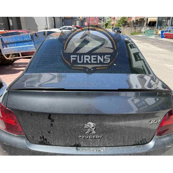 Peugeot 301 Bagaj Üstü Yarasa Spoiler Piano Black - 7