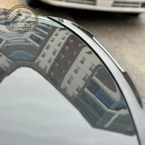 Toyota Corolla 2007 - 2011  Bagaj Üstü Slim Yarasa Spoiler Parlak Siyah - 3