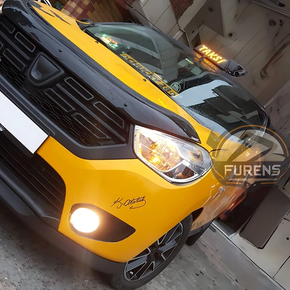 Dacia Lodgy 2012-2019 Uyumlu H lip Esnek Ön Lip 2 Parça Karlık Ön Ek Tampon Altı Dil - Resim 4