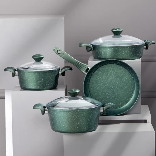Taç MaxxCook 7 Parça Tencere Seti Haki - 2