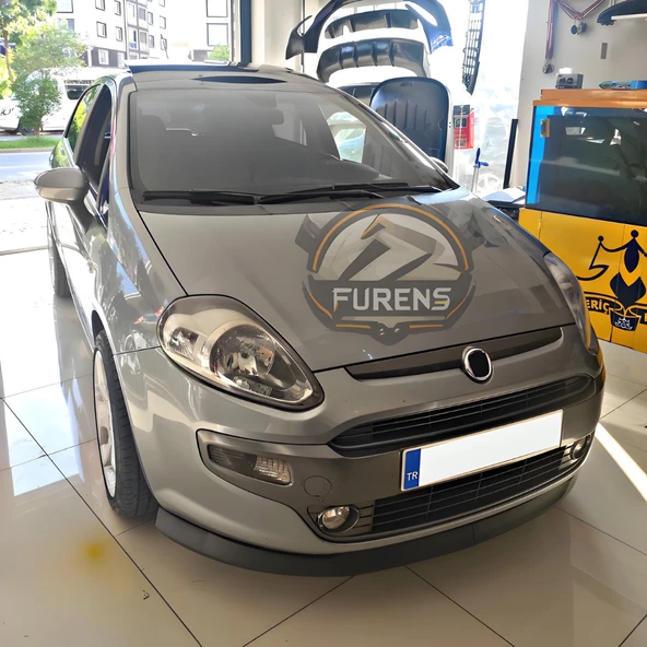 Fiat Punto 2005-2018 Uyumlu H lip Esnek Ön Lip 2 Parça Karlık Ön Ek Tampon Altı Dil - Resim 8