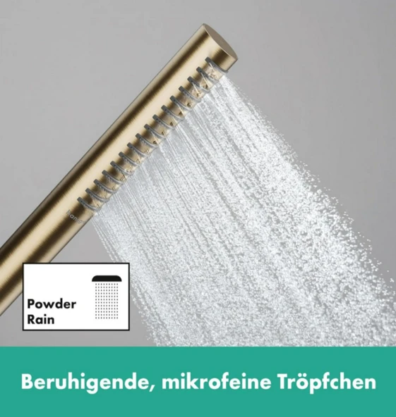Hansgrohe Pulsify S 100 1 Jet Baton El Duşu Mat Bronz Ecosmart+ 24126140 - 2