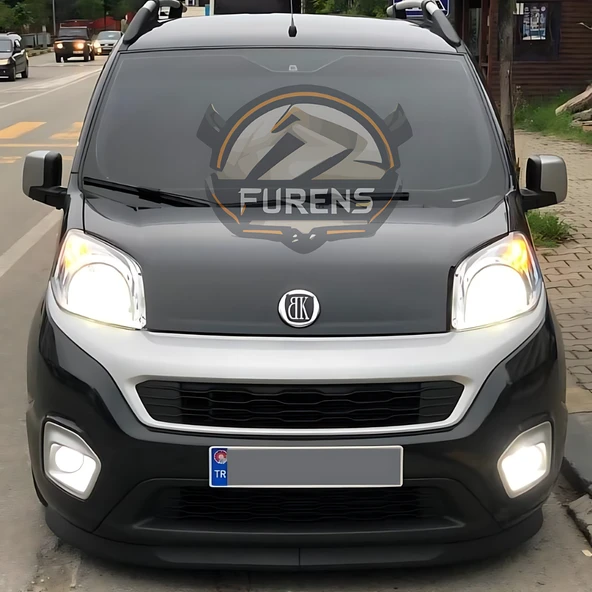 Fiat Fiorino 2008-2023 Uyumlu H lip Esnek Ön Lip 2 Parça Karlık Ön Ek Tampon Altı Dil