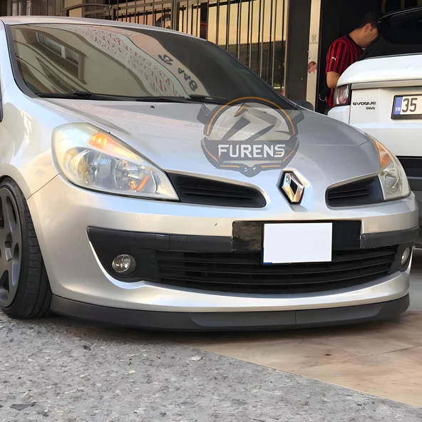 Renault Clio 3 2007-2013 Uyumlu H lip Esnek Ön Lip 2 Parça Karlık Ön Ek Tampon Altı Dil - Resim 5